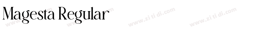 Magesta Regular字体转换 Magesta Regular字体转换